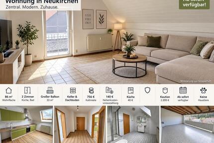 86m2 Wohnung mit großem 33 m² Balkon – Neukirchen