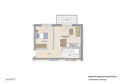 Wohnung zum Kaufen in Schweinfurt 218.000,00 € 39.49 m²