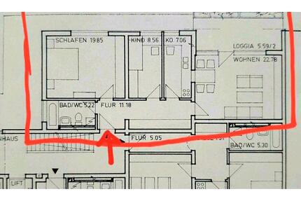 Burgkirchen 3-Zi-Whg, 78 qm - 663,00&nbsp;EUR Kaltmiete, ca.&nbsp; 78,00&nbsp;m&sup2; in Burgkirchen an der Alz (PLZ: 84508)