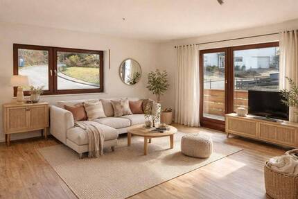 Terrassenwohnung 2 ZKB in Marburg (Ortenberg) mit Stellplatz