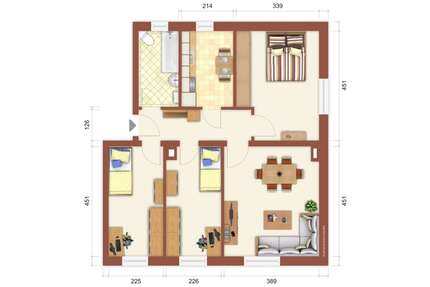 Wohnung zum Mieten in Doberlug-Kirchhain 400,79 € 69.03 m²