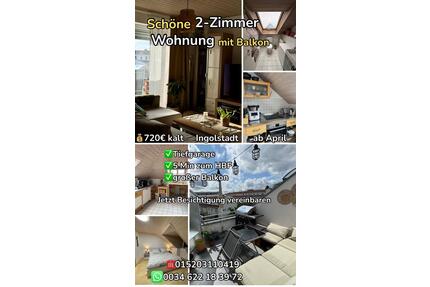 [Reserviert]Schöner 2 Zimmer Wohnung zu vermieten. 5 min zum HBF! - Ingolstadt Münchener Straße