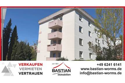 Erst die Arbeit, aber dann... unrenovierte, sonnige 3 Zi.-ETW - 2 Balkone - Aufzug - Stellplatz! - Worms Neuhausen