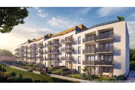 Neubau auf hohem Niveau - Bad m. Fenster, Abstellkammer, Südterrasse, Garten etc. - Dorfen