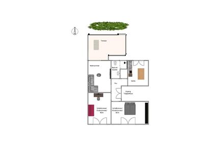 Wohnung 3 ZKB EG 93qm mit großem Garten in Osnabrück Pye