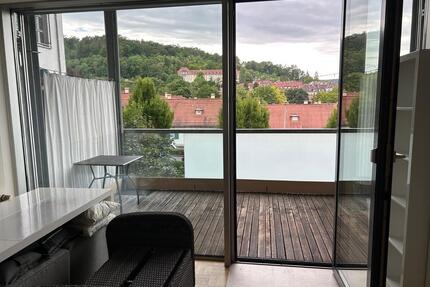 Lichtdurchflutetes Studio mit 9,21 m² Balkon, Parkplatz, Gym & Co - Stuttgart Stuttgart-Süd