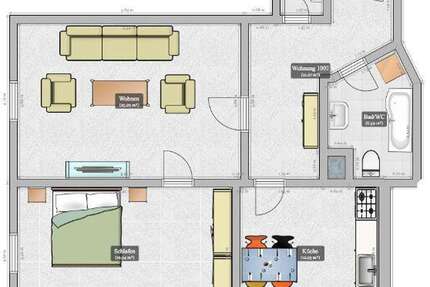 Wohnung zum Mieten in Bogen 676,00 € 81 m²