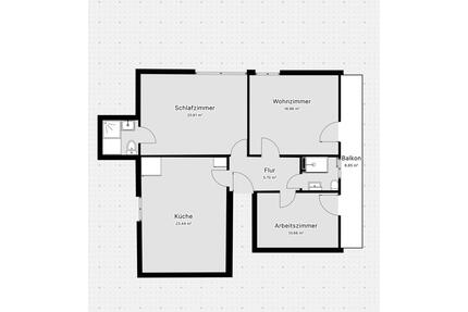 Frisch renovierte 3-ZKB DG-Wohnung | 83 m² | Balkon & Wohnküche - Singhofen