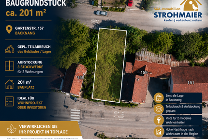 Grundstück zu verkaufen in Backnang 117.900,00 € 201 m²