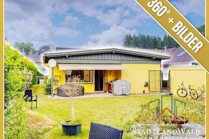 Wohnen auf einer Ebene zwischen Wald und See - Bungalow mit Garten am Lagerweiher - Ludwigswinkel