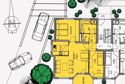 3 Zimmer Wohnung mit Balkon und 2 TG in Neckarsulm Obereisesheim