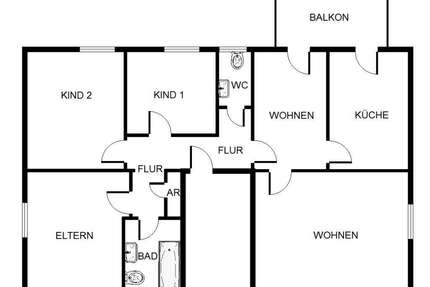 Wohnung zum Mieten in Bergkamen 427,29 € 95.64 m²