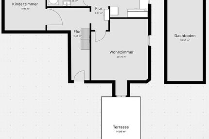 2-Zimmer-Dachgeschosswohnung mit großzügiger Dachterrasse - Suhl Aue 1