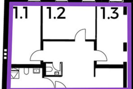 Möbliertes Zimmer in einer 3-Zimmer-Wohnung – Frankfurt (Oder)