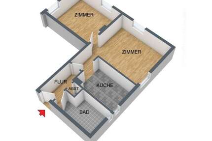 Wohnung zum Mieten in Remscheid 379,00 € 48.98 m²