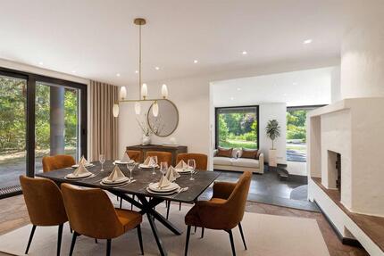 Privatsphäre im Grünen: Großzügiges Familiendomizil mit Traumgarten und Pool - München Hadern