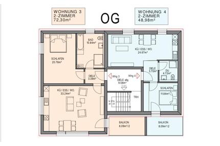 ERSTBEZUG nach Kernsanierung 2- Zimmer- Wohnung in TOP- Lage! - Schwandorf