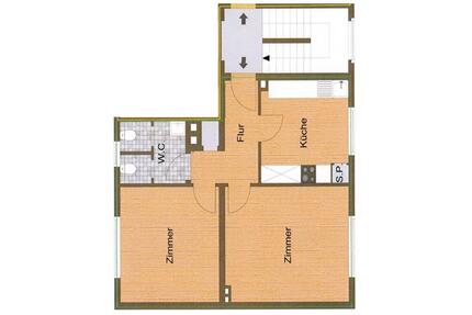 2 ZKB 60qm in Eiserfeld - 510,00&nbsp;EUR Kaltmiete, ca.&nbsp; 60,00&nbsp;m&sup2; in Siegen (PLZ: 57080) Eiserfeld