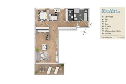 Wohnung zum Mieten in Langenargen-Bierkeller 1.536,00 € 100.03 m²