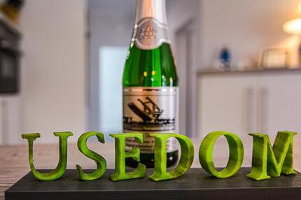 Ferienwohnung Birke mit Strandkorb am Strand Zinnowitz Usedom