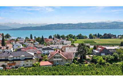 Tolle Berg- und Seesicht - Imposante Wohnung am Bodensee - Wasserburg (Bodensee) / Hege