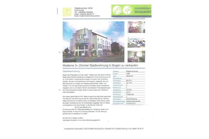 Moderne 3-Zimmer Eigentumswohnung in Bogen von Privat - Hunderdorf