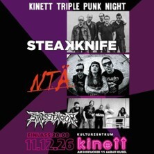 STEAKKNIFE, N.T.Ä., STRESSFAKTOR | Kinett Triple Punk Night
