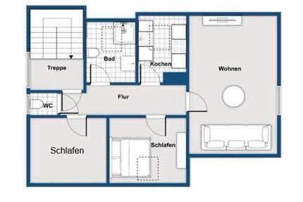 3 Zimmer Dachgeschosswohnung am Favoritepark Ludwigsburg