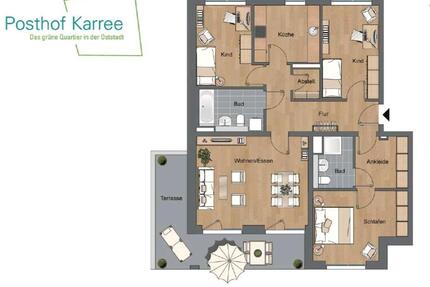 Moderne 4,5-Zimmer-Wohnung im Posthofkarree - Erfurt Johannesvorstadt