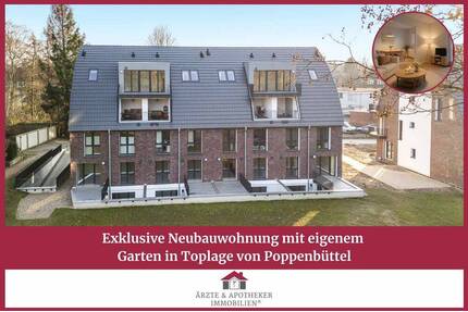 Exklusive Neubauwohnung mit eigenem Garten in Toplage von Poppenbüttel - Hamburg