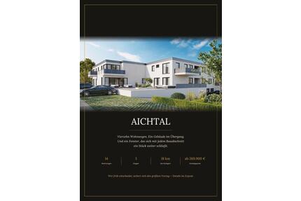 Aichtal: Exklusive 2-Zimmer-Wohnung – regulär 295k Phase 1 269k