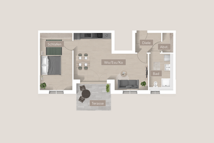 Wohnung zum Kaufen in Furth 347.072,00 € 59.84 m²