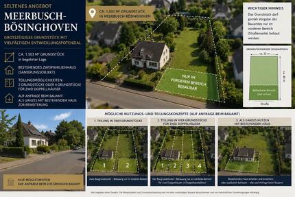 1. 503 m² Grundstück in Meerbusch-Bösinghoven mit Baupotenzial