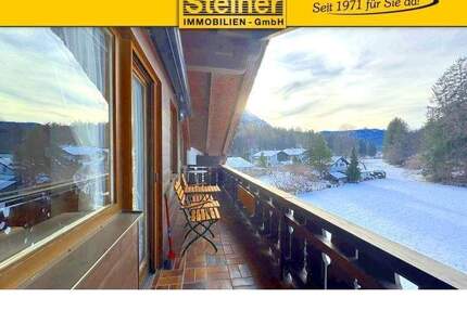 2-Zimmer-Dach-Studio ca. 65 m², 2. Stock, Balkon, Wohnküche mit EBK, teilmöbliert, Garage - Garmisch-Partenkirchen