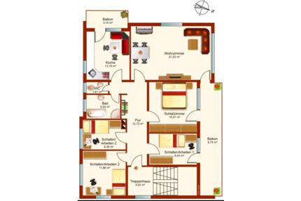 Große Familienwohnung in Bestlage - Renoviert + Garage + Garten - Schliengen