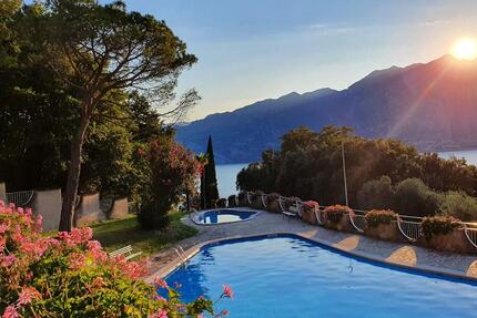 Ferienwohnung am Gardasee mit Seeblick und Pool - Gauting