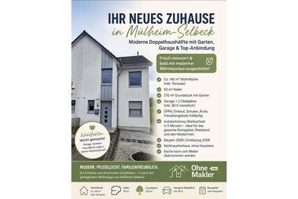 Haus zum Mieten in Mülheim an der Ruhr 2.240,00 € 140 m²