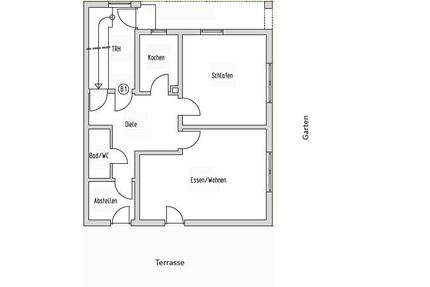Großzügige 2 Zimmerwohnung in Schwabbruck