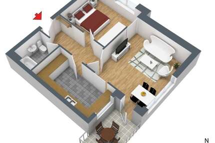 Wohnung zum Mieten in Hamburg 625,00 € 54 m²