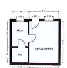 Wohnung zum Mieten in Leonberg 500,00 € 20 m²
