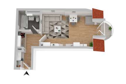 Wohnung zum Mieten in münchen 1.390,00 € 37.5 m²