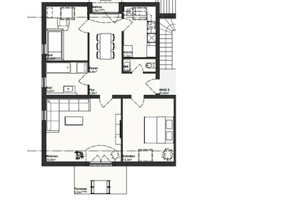 Schöne und helle 3 Zimmer-Wohnung im DG, in 72379 Hechingen