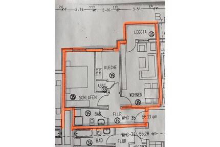 Wohnungsvermietung - 588,00&nbsp;EUR Kaltmiete, ca.&nbsp; 57,00&nbsp;m&sup2; in Schwerin (PLZ: 19053)