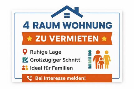 4 Raum Neubau Wohnung zu vermieten - Römhild