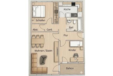 3-Zimmer Wohnung, EG mit Tiefgaragenstellplatz, SchweinfurtBergl