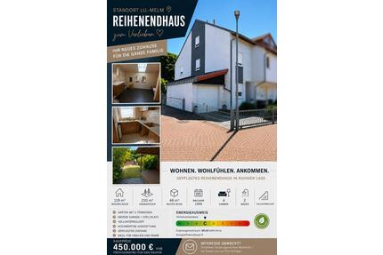 Schönes Reihenendhaus mit toller Lage in LU.-Melm - Ludwigshafen am Rhein Ludwigshafen-Oggersheim