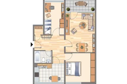 Demnächst frei! 3-Zimmer-Wohnung in Dortmund Hörde (WBS für 75m² erforderlich!)