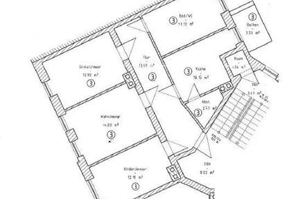 3 Raum Wohnung mit Balkon, Merseburger Str. 67a in Weißenfels