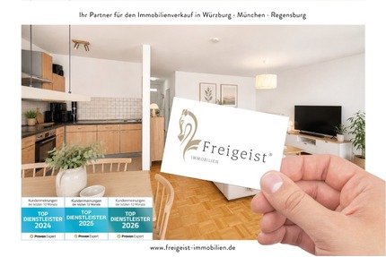 Altersgerecht Wohnen Helle 2-Zimmer-Wohnung mit Balkon, Aufzug und Stellplatz - Würzburg