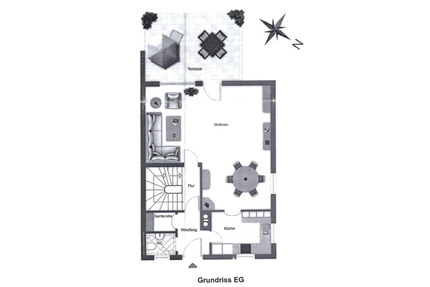 Idyllische 4-Zi-DHH - 495.000,00&nbsp;EUR Kaufpreis, ca.&nbsp; 120,00&nbsp;m&sup2; in Frasdorf (PLZ: 83112)